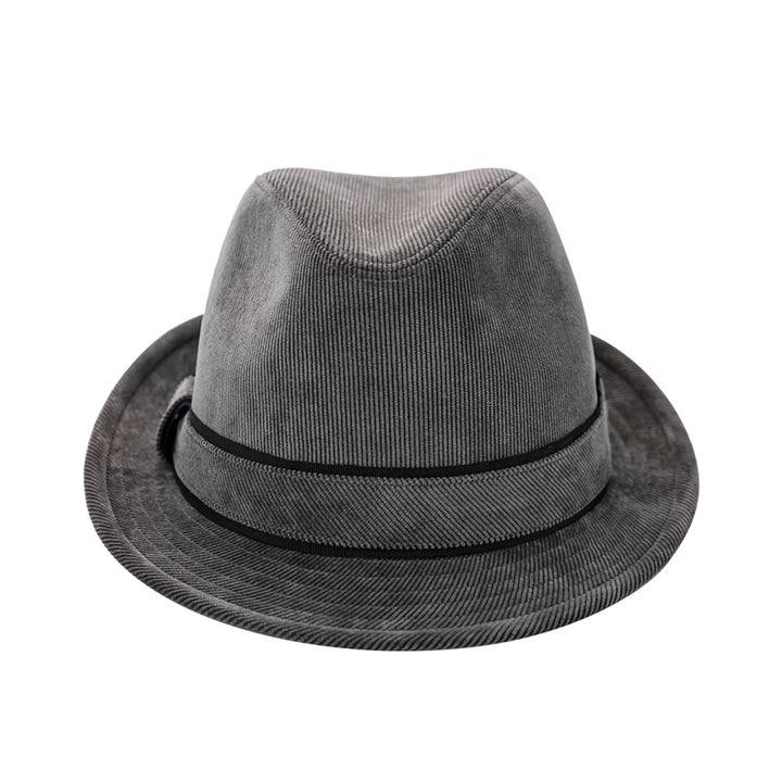 Wide Brim Denim Fedora Hat