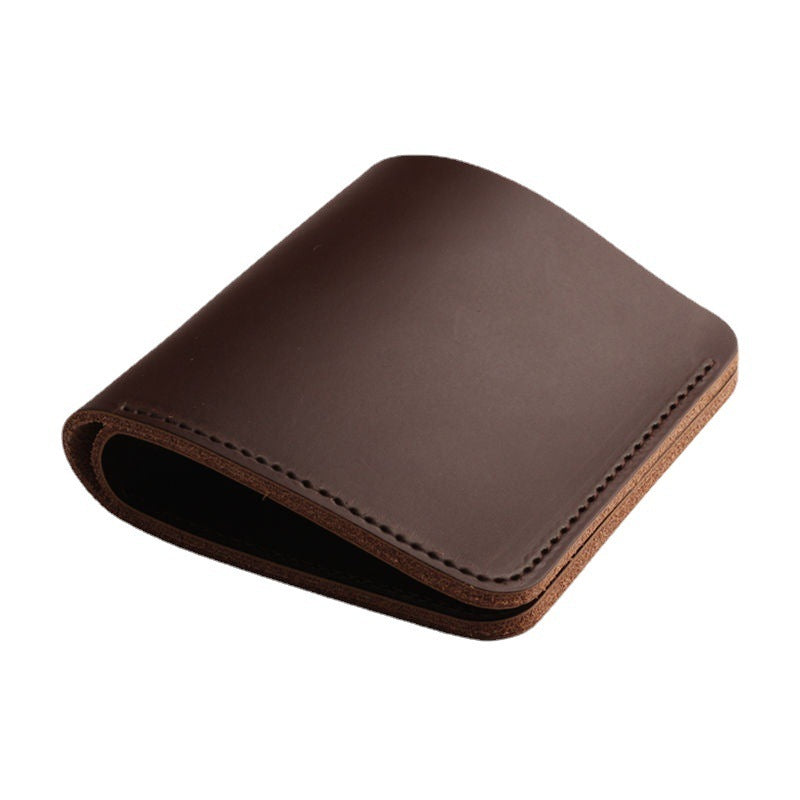 Men's Short Two-layer Leather Wallet