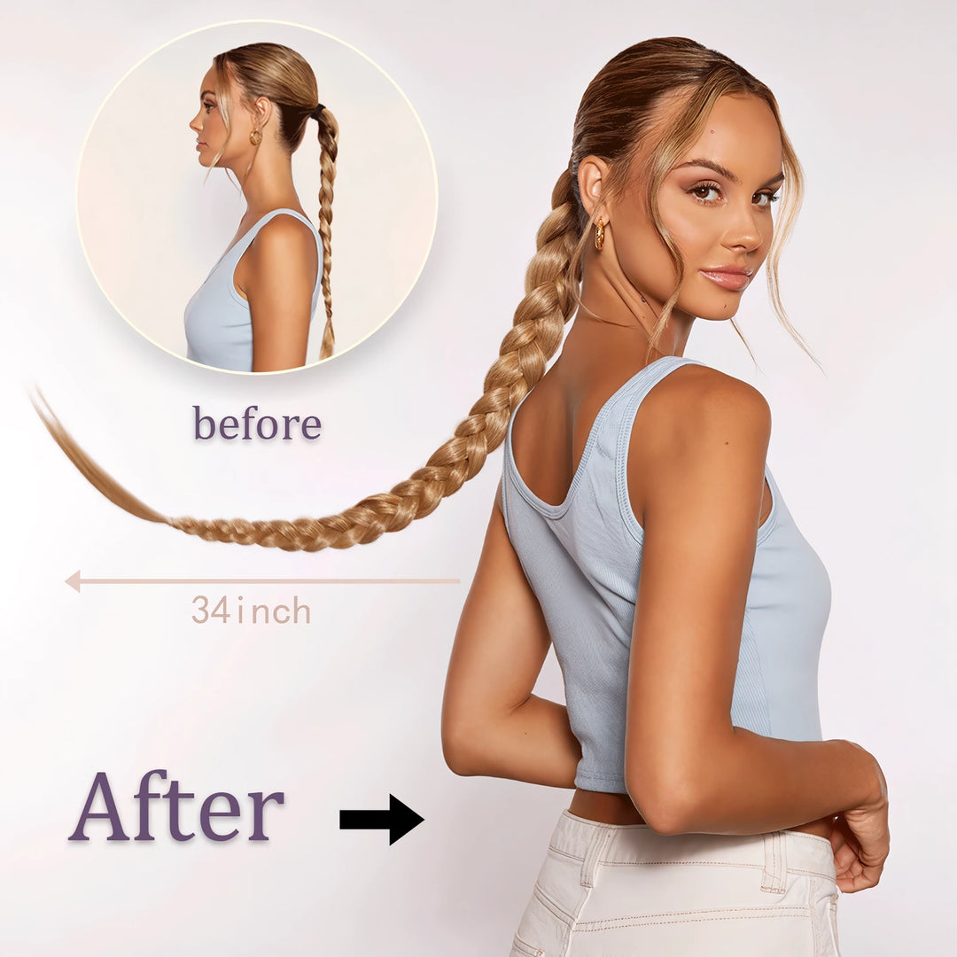 Synthetic Braided Ponytail Hair Extension