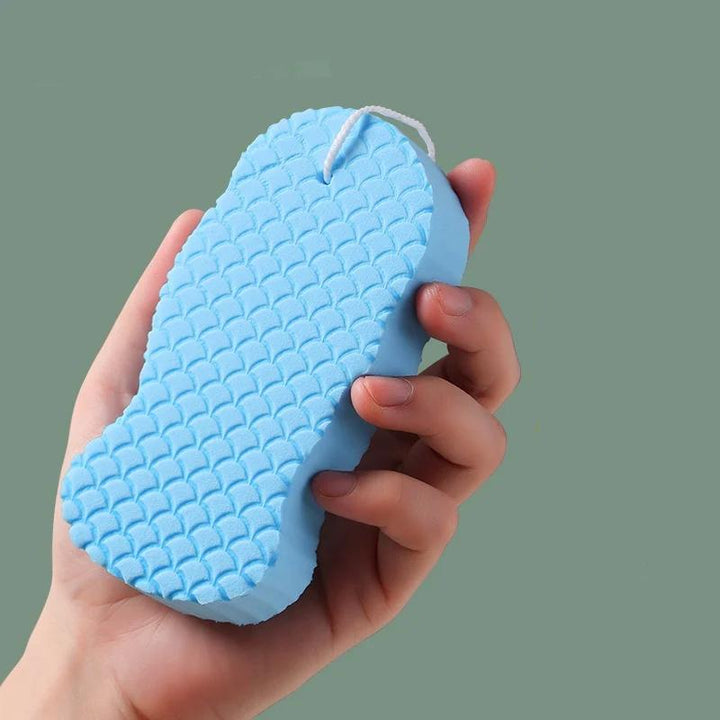 3D Fish Scale Body Cleaning Bath Sponge