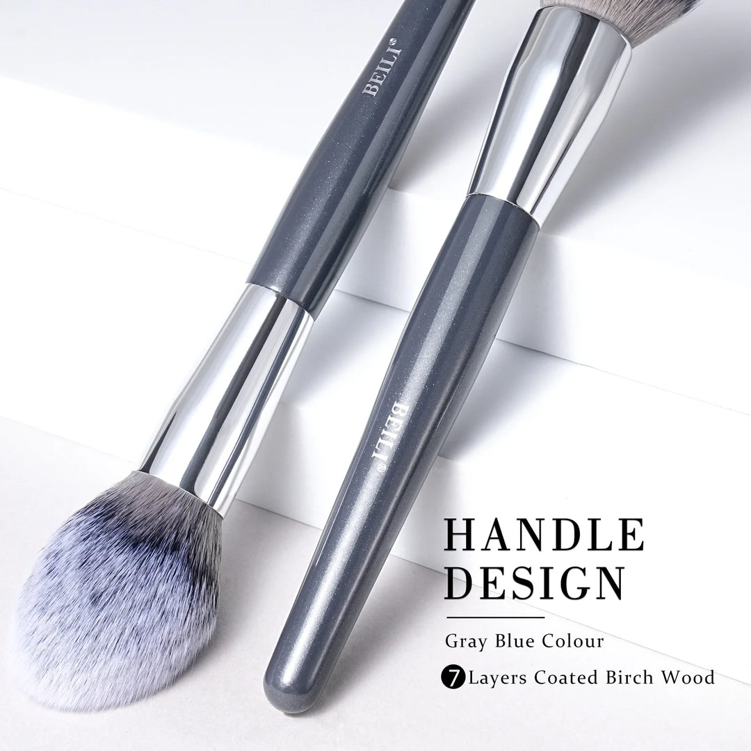 Professional Blue Makeup Brush Set