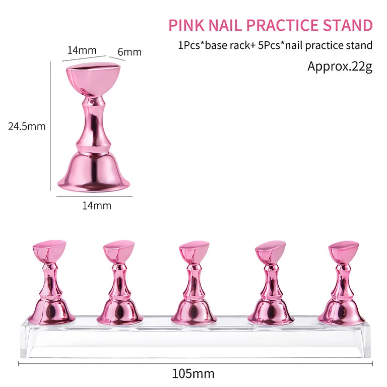 Acrylic Nail Display Holder With Base