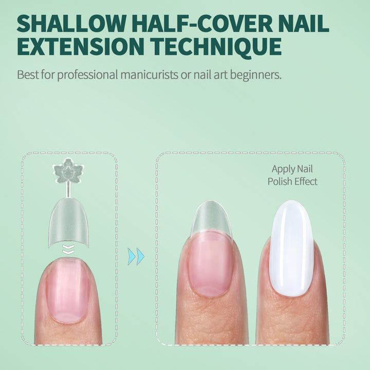 Short Half Cover False Nail Tips