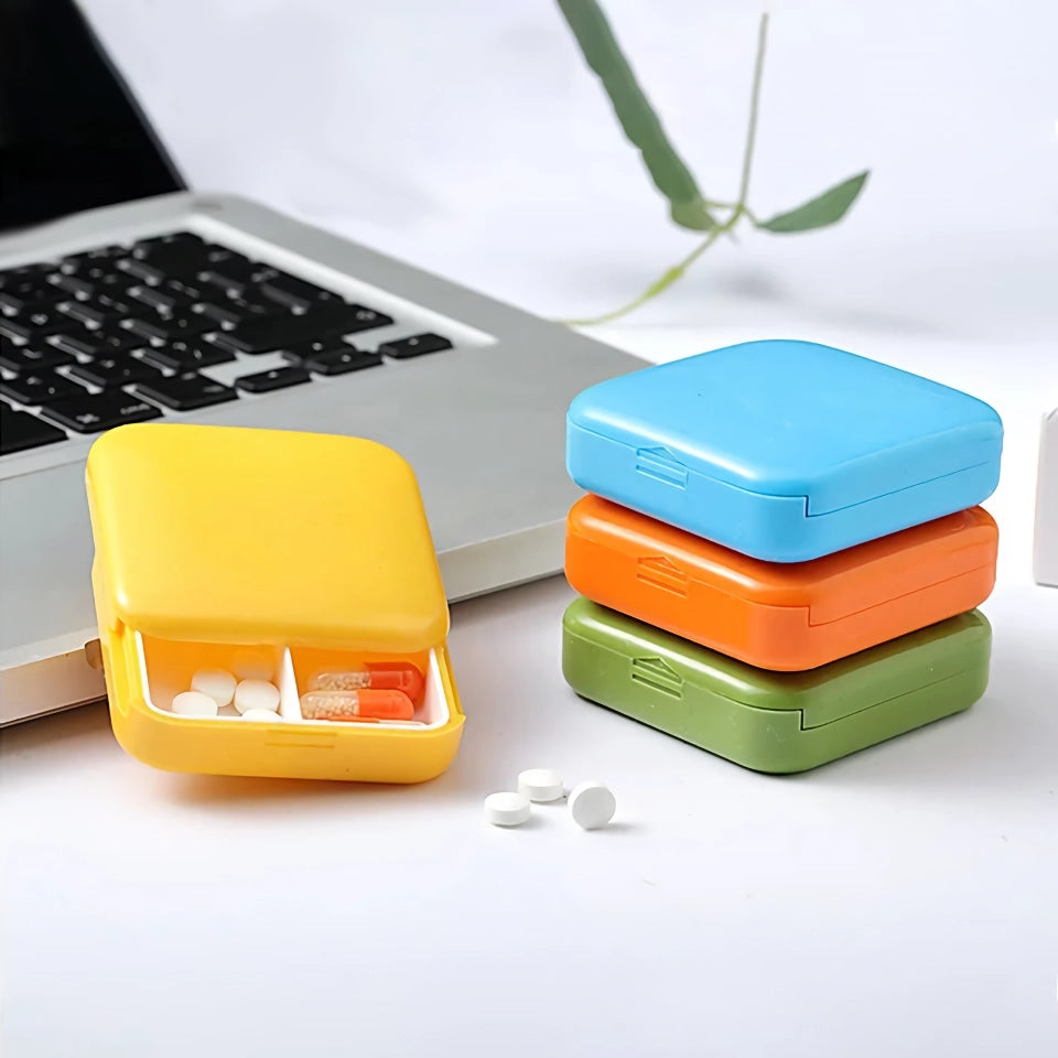 Compact Push-pull Pill Case Organizer