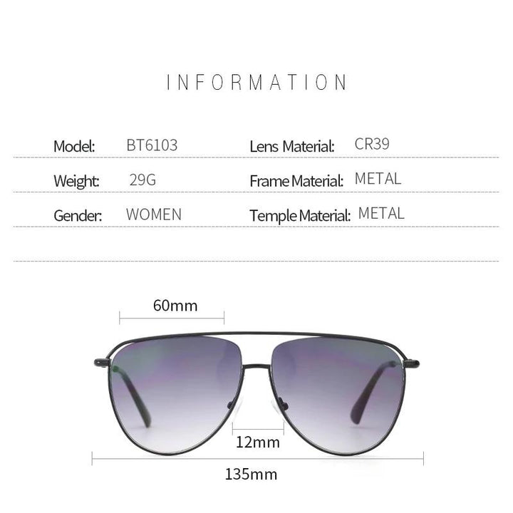 Women's Fashion Pilot Sunglasses