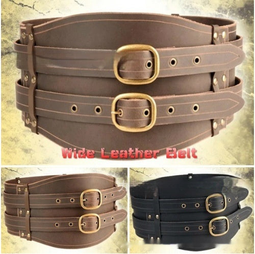 Wish Halloween Christmas Medieval Knight Belt Retro Wide Belt Fashion Belt Props Accessories