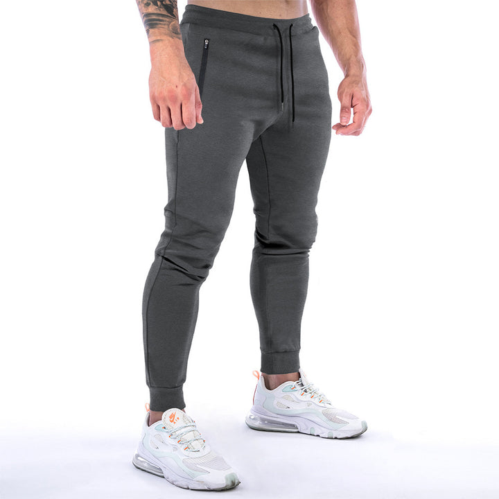 European And American Sports Trousers Men's Solid Color Fitness