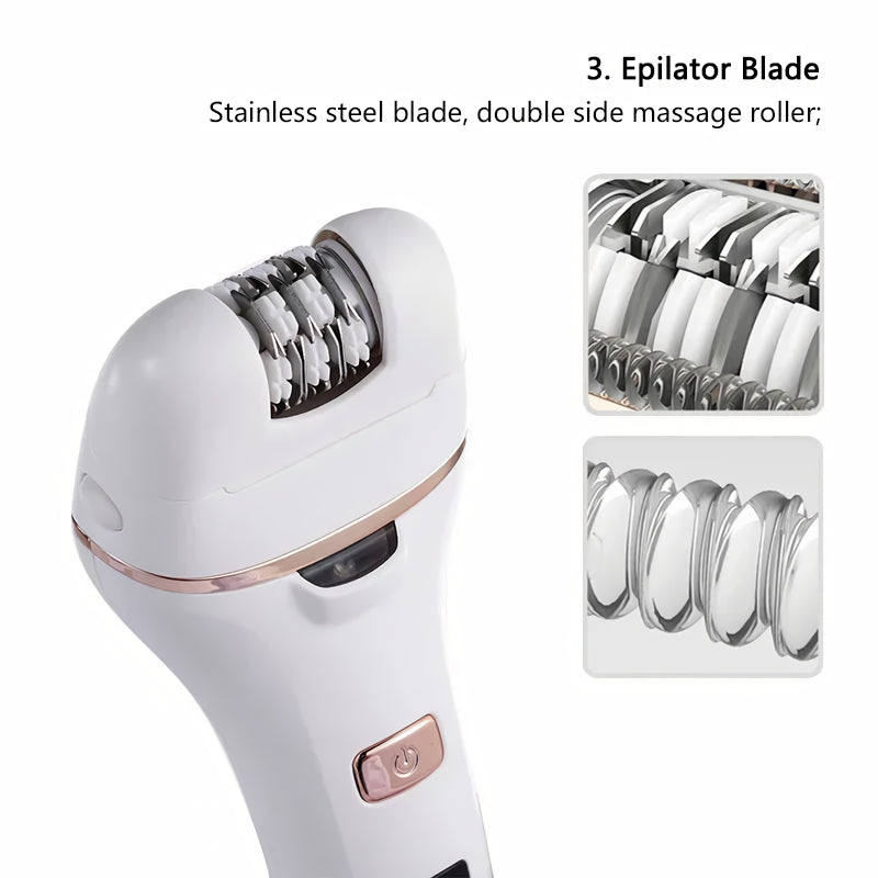 4-IN-1 Electric Lady Shaver and Foot Callus Remover