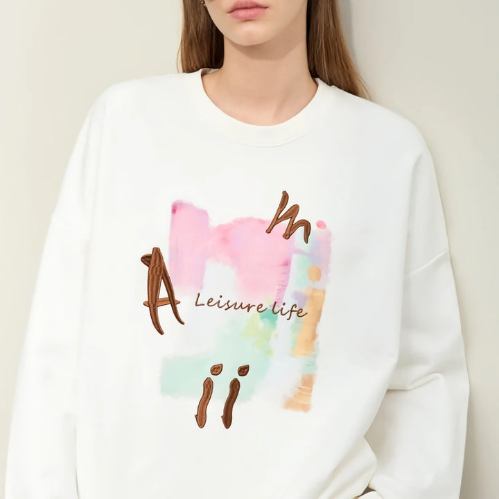 Minimalist College Style Sweatshirt