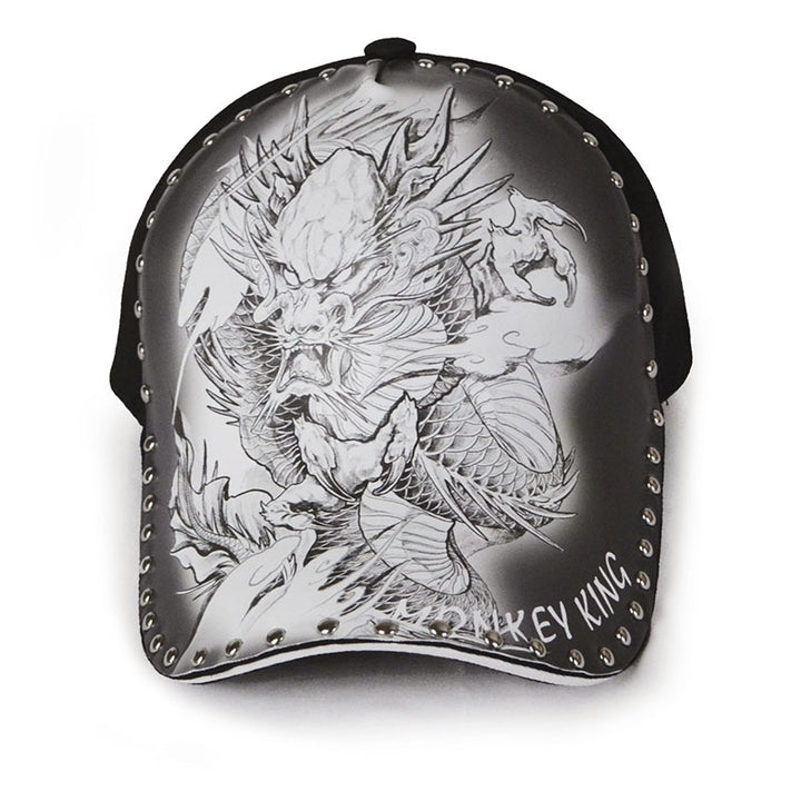 Personalized Stylish Print Dragon Sun-poof Peaked Cap