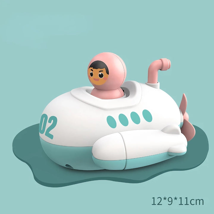 Wind-Up Submarine Bath Toy for Kids