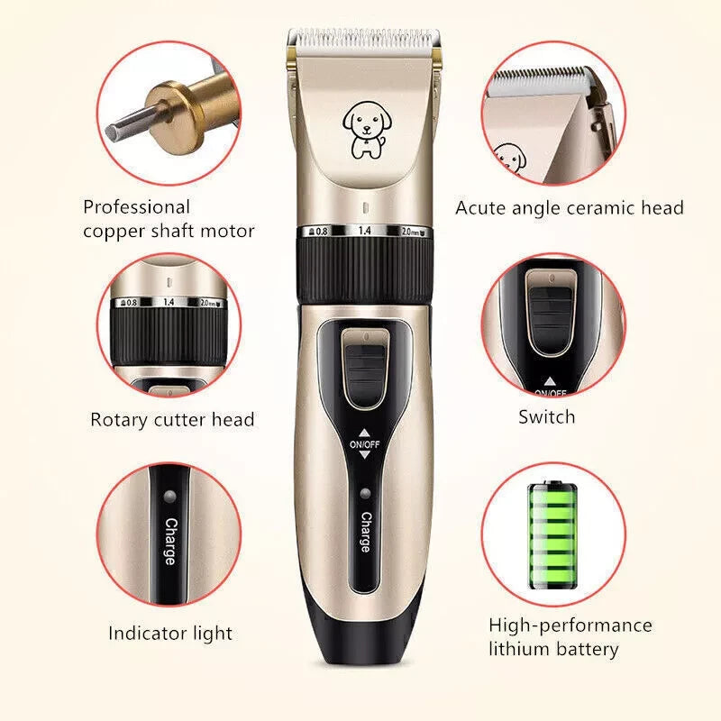 Professional USB Rechargeable Pet Hair Grooming Clipper