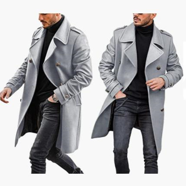 Woolen Men's Coat Autumn And Winter New Product Warm Padded Jacket