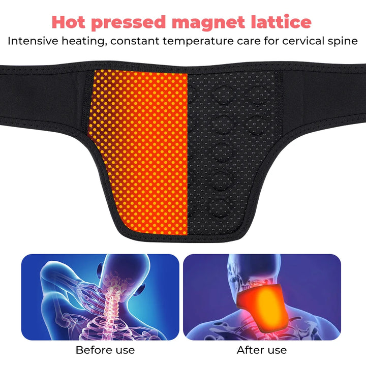 Magnetic Heating Neck Support Brace with 19 Magnets