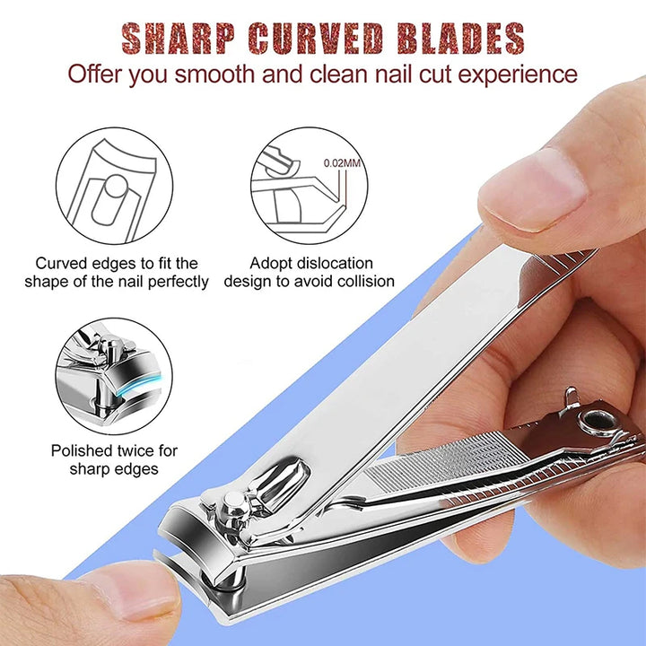 Stainless Steel Splash-Resistant Nail Clippers