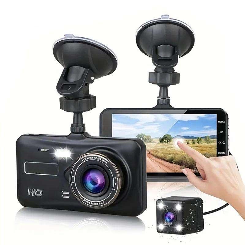 1080P Full HD Dual Dash Cam with Night Vision and 170° Wide-Angle Lens