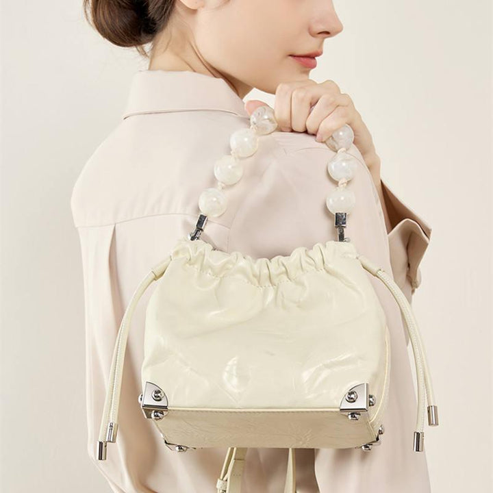 Genuine Leather Cloud Shoulder and Crossbody Bag