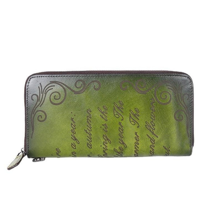 Clutch Bag First Layer Cowhide Hand Brushed Color - Trendha
