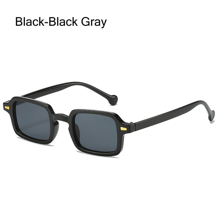 Retro Rivet Gradient Square Sunglasses - UV400 Protection Unisex Eyewear for Sports and Fashion