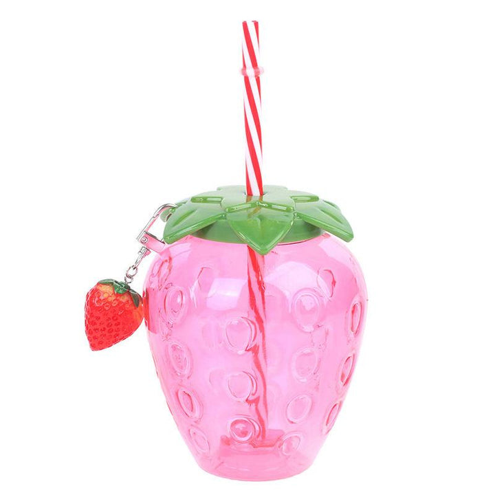 Cartoon Strawberry Straw Cup