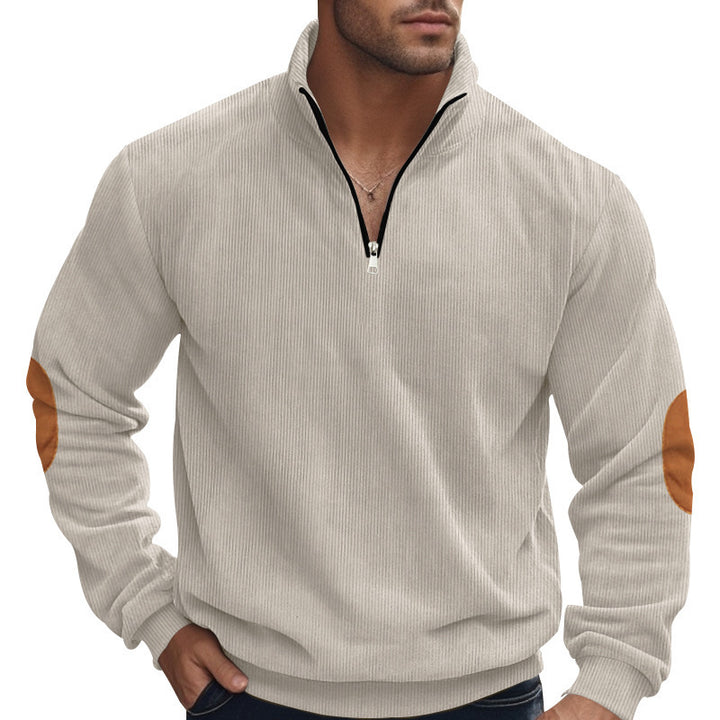 All-matching Embroidered Men's Corduroy Top