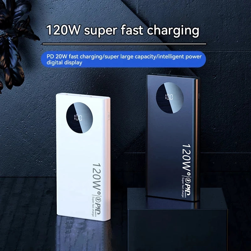 120W Ultra Fast Charging Power Bank for All Devices