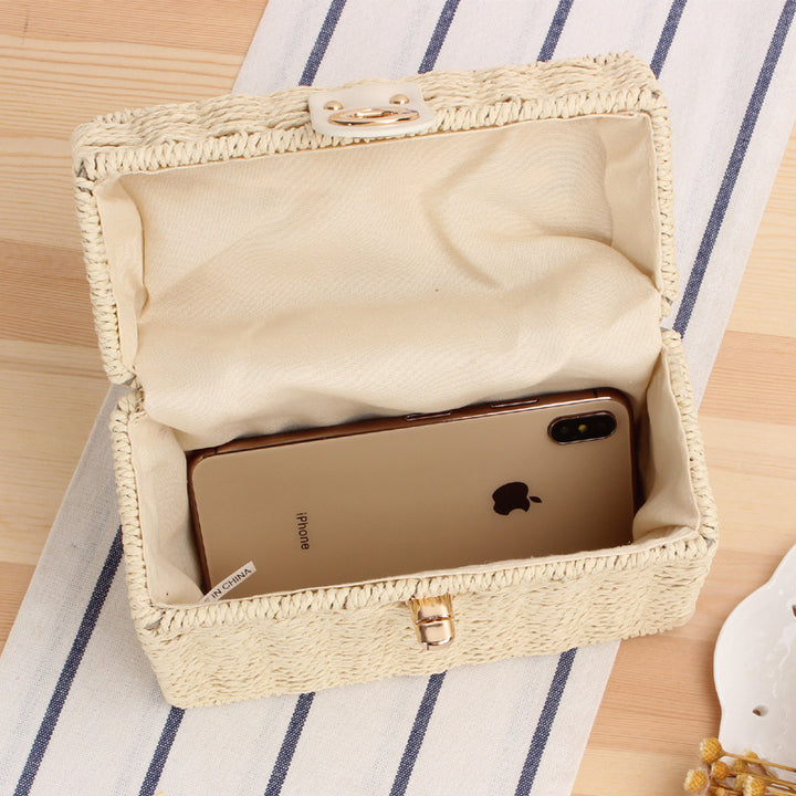 Box Straw Beach Bag