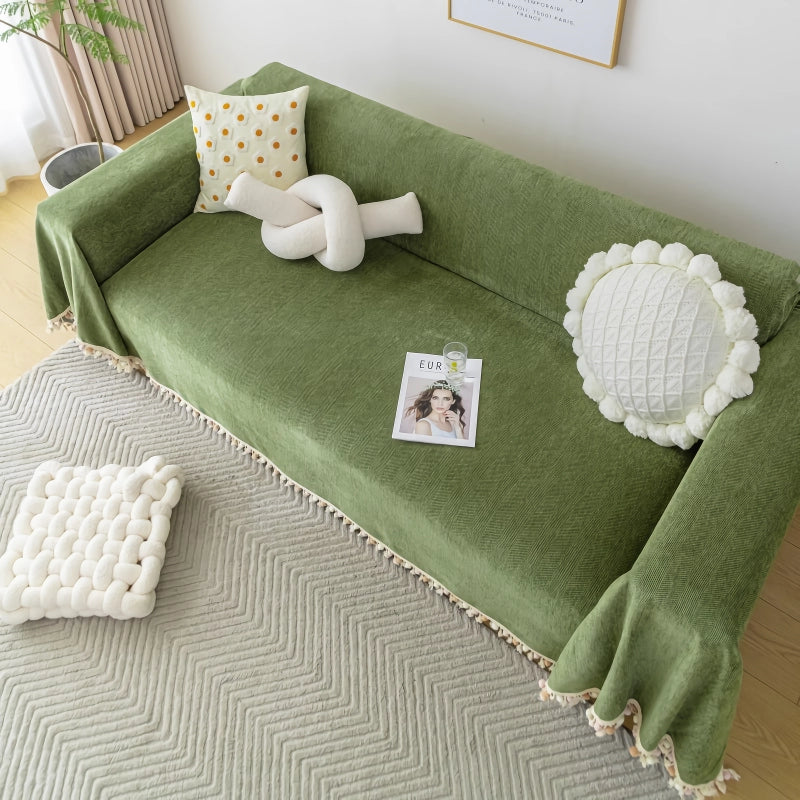 Herringbone Chenille Sofa Cover