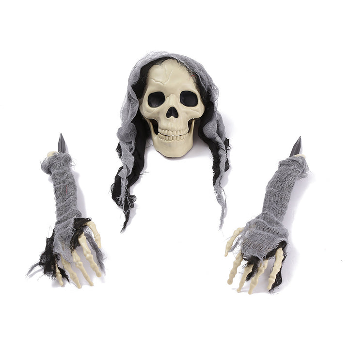 Halloween Props Floor Outlet Skull Three-piece Set