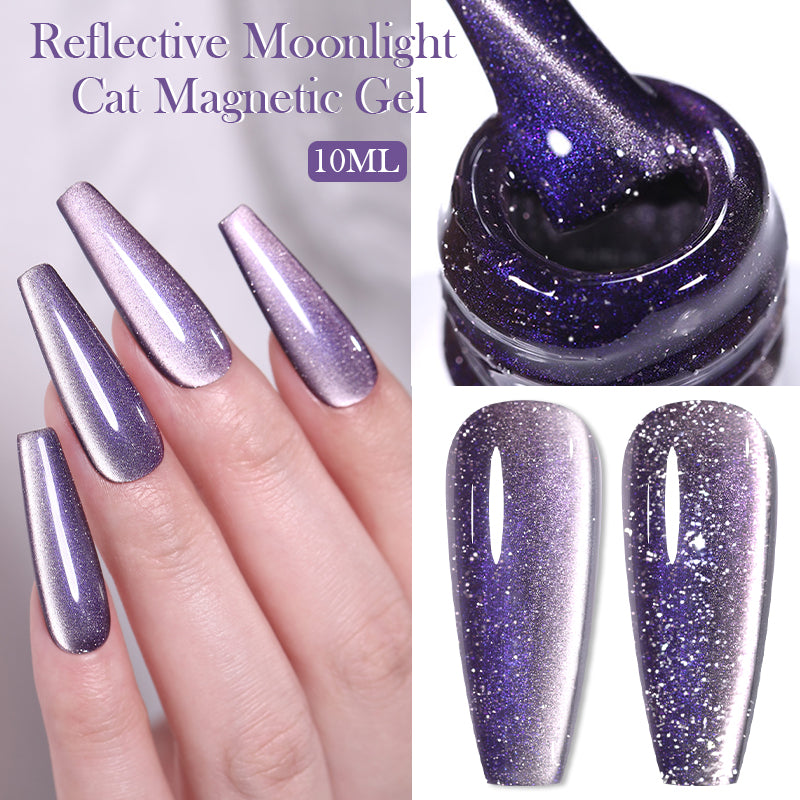 10ML Reflective Moonlight Cat Magnetic Gel Nail Polish