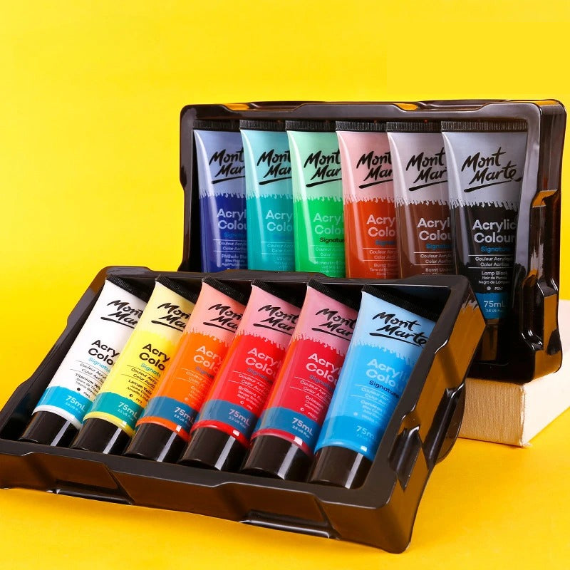 75ml Non-Toxic Waterproof Acrylic Paint Set