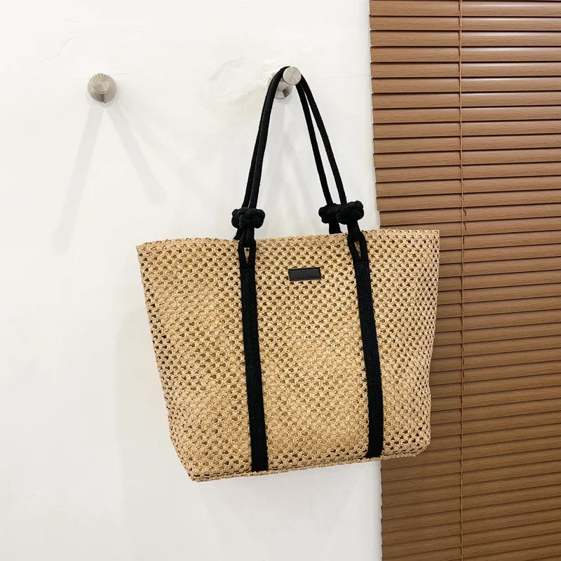 Casual Large Capacity Straw Beach Tote