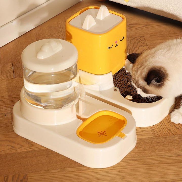 Automatic Pet Water Feeder & Food Container for Cats and Dogs