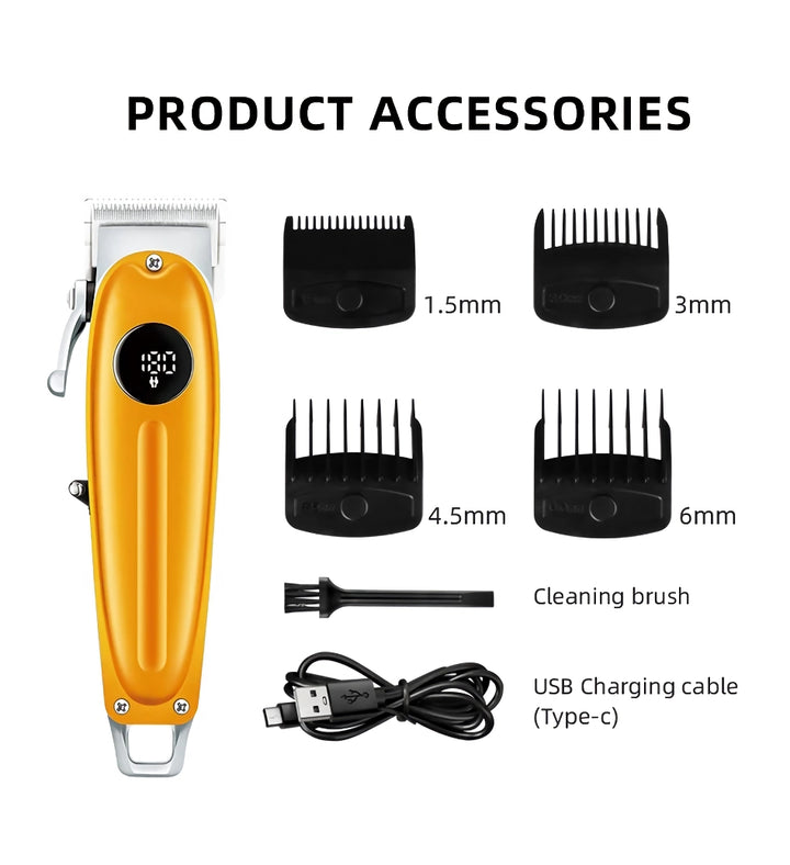 Professional Cordless Hair Clipper for Men