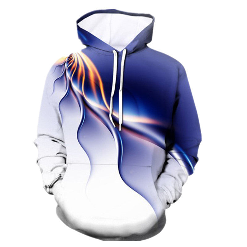 Color Lightning Peripheral Series 3D Digital Printing Sweater