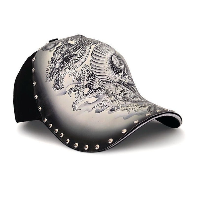 Personalized Stylish Print Dragon Sun-poof Peaked Cap