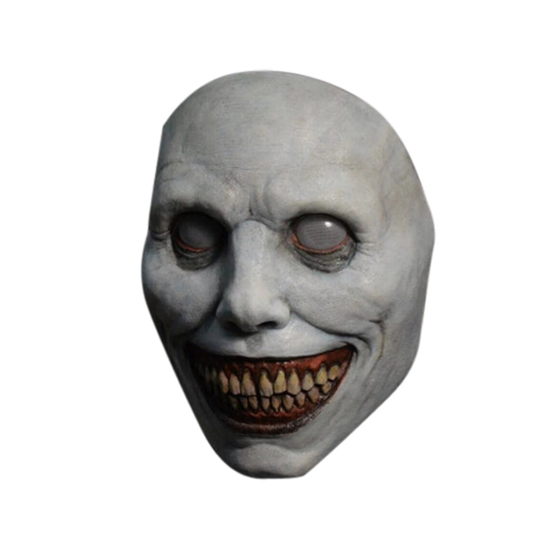 Halloween Scary White Eyed Demon Mask