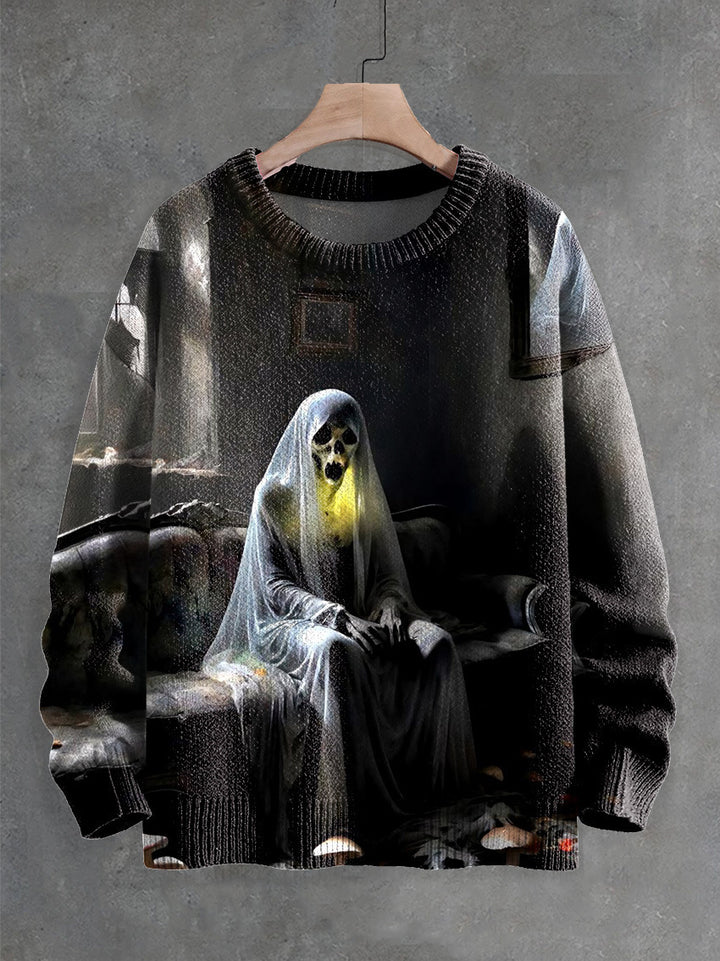 Halloween Sweater Ghost Horror Element Top