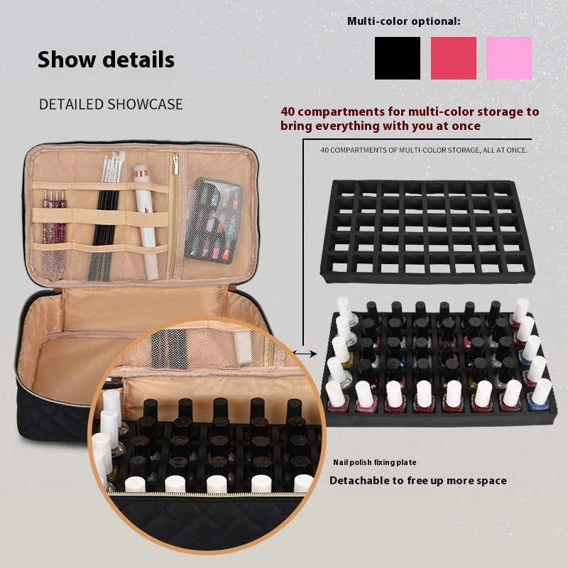 Double-layer Manicure Implement Storage Bag