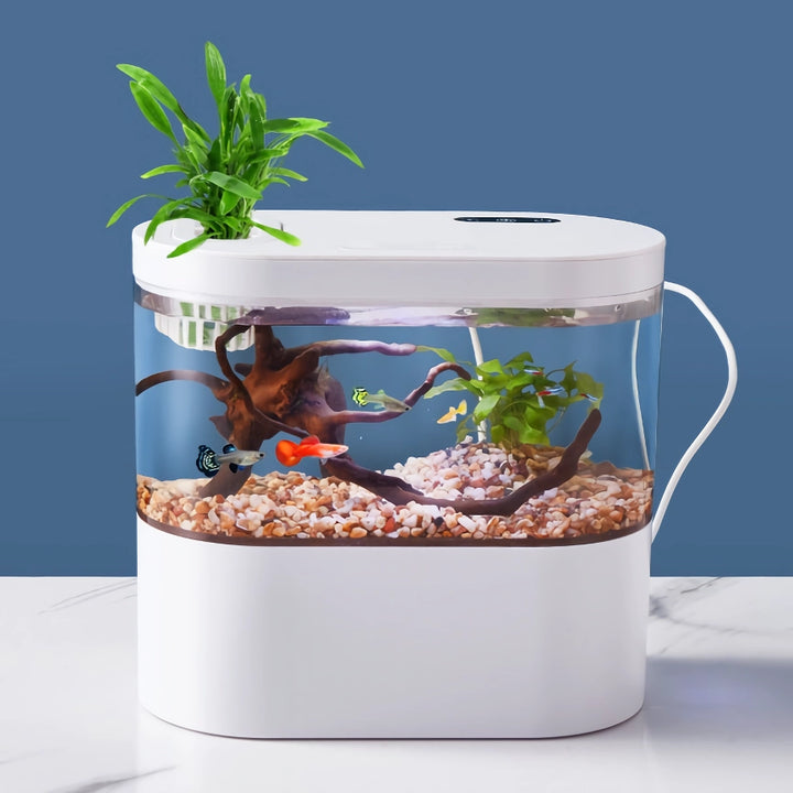 Mini Self-Circulation Goldfish Tank - Eco-Friendly Tabletop Aquarium