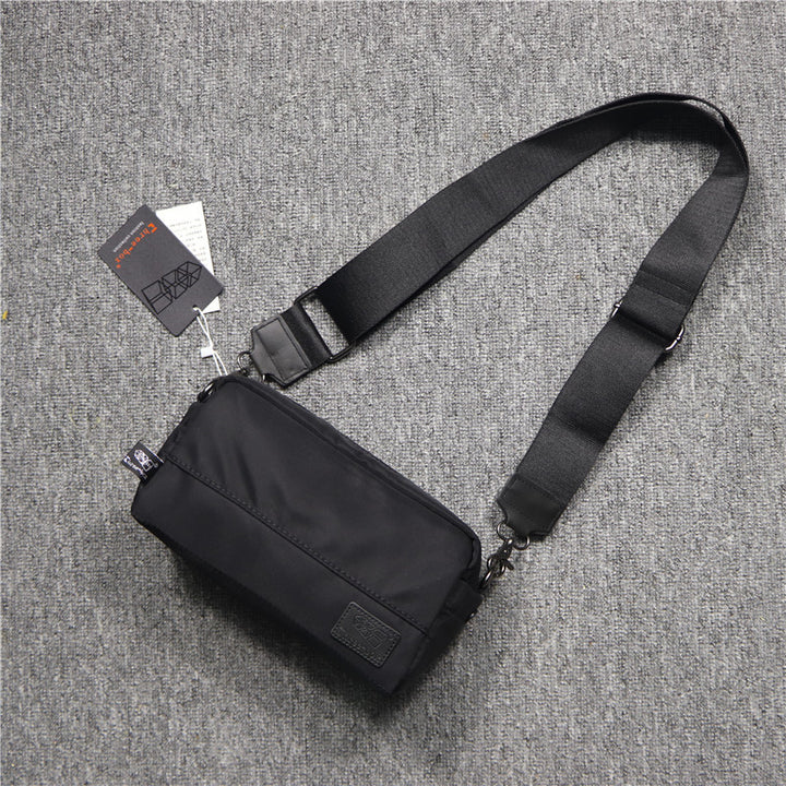 Men's Oxford Cloth Shoulder Bag Casual Nylon Canvas Messenger Backpack Japanese Small Square Bag