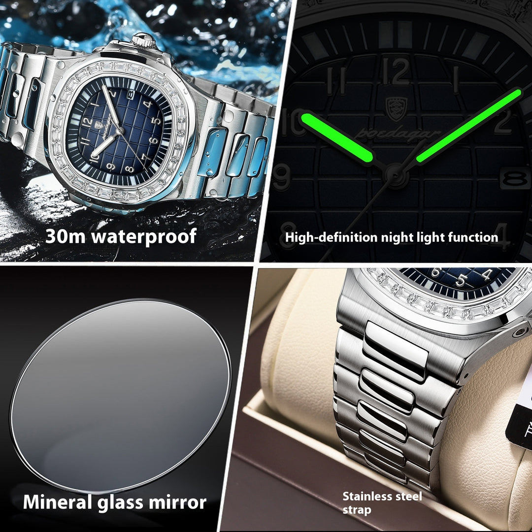 Men's Watch Luxury Waterproof Luminous Quartz Wrist Watch