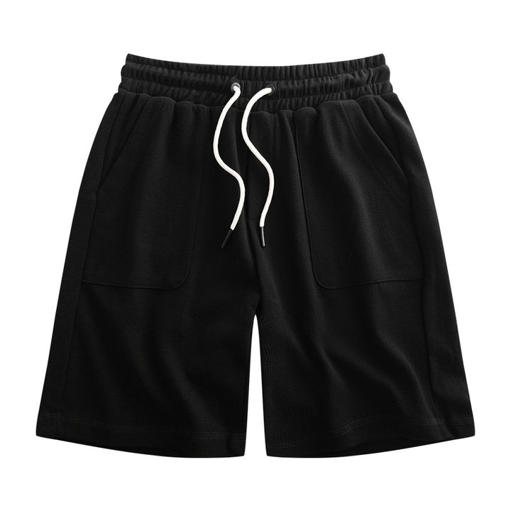 Simple Drawstring Waist Sports Shorts Men