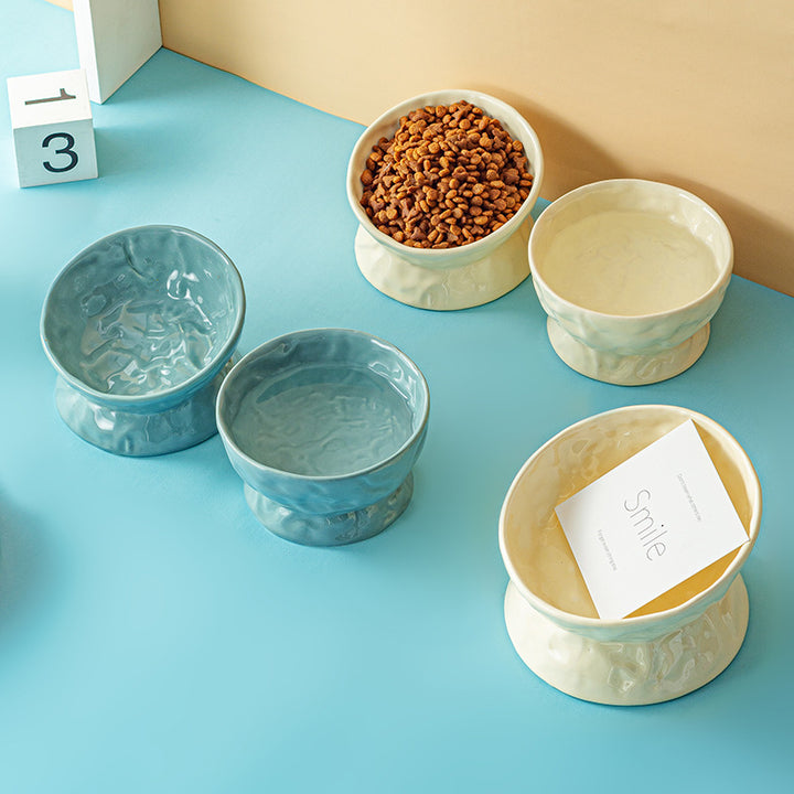 Ceramic Cat Food and Water Bowl