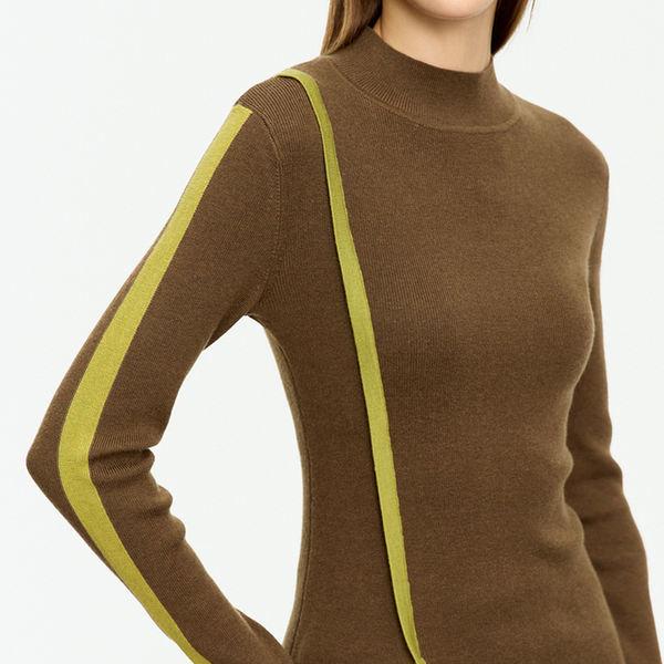 Elegant Asymmetrical Mock Neck Sweater for Women