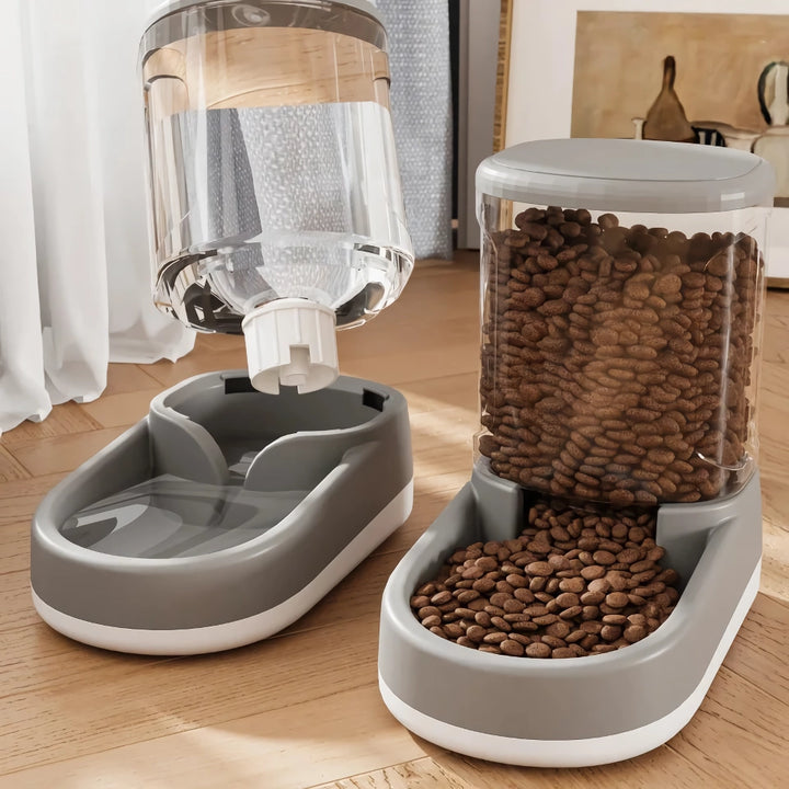 Large Capacity Dog Food Dispenser and Bowl - 3.8L Pet Feeder