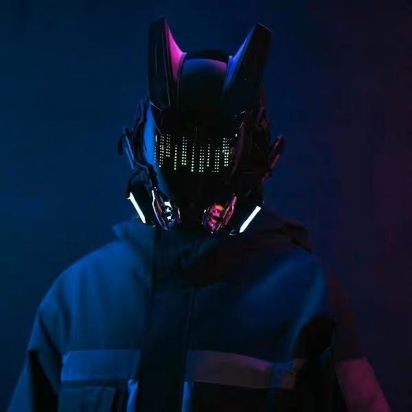 Luminous Helmet Mask Technology Sense