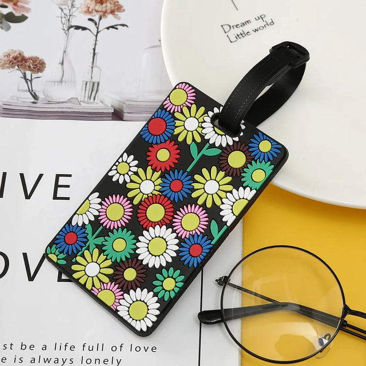 Geometric Soft Silicone Luggage Tags