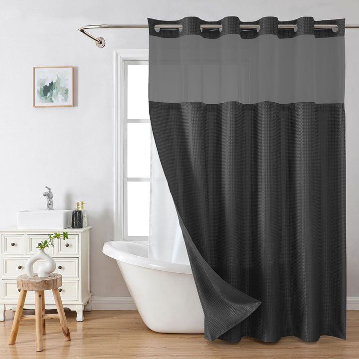 Waterproof Double Layer Shower Curtain