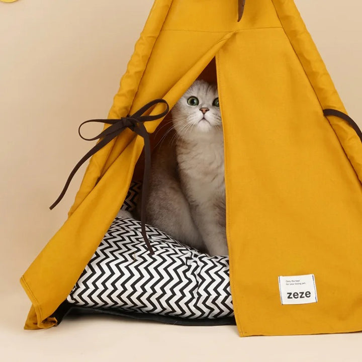 Sunset Yellow Cat Tent